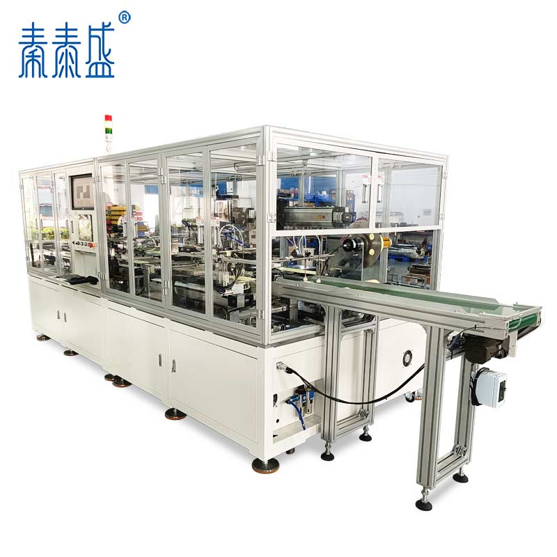 新能源汽車(chē)電池氣凝膠隔熱棉全自動(dòng)離型紙正反面輔料貼裝機(jī)ATM-HD2?2